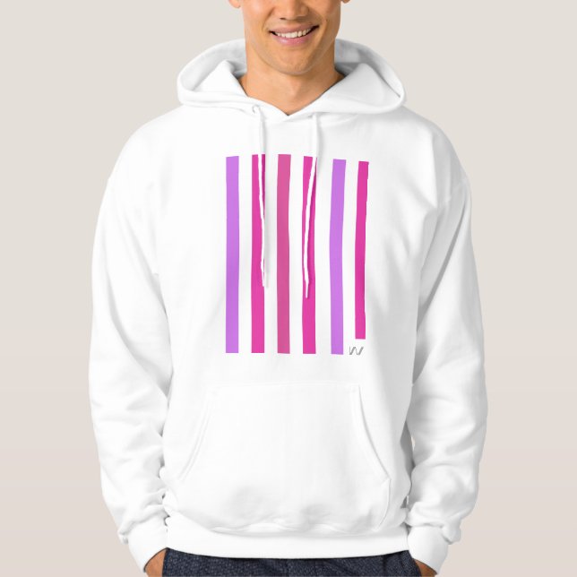 Sweat - shirt à capuche de basculement Unisex rose (Devant)
