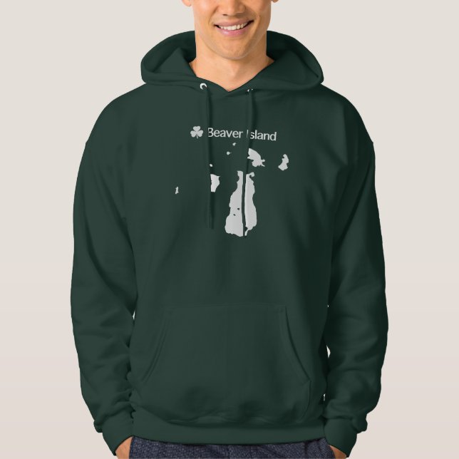 Sweat - shirt à capuche de Beaver Island (Devant)