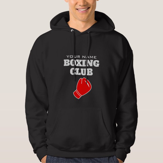 Sweat - shirt à capuche de boxe personnalisé avec  (Devant)