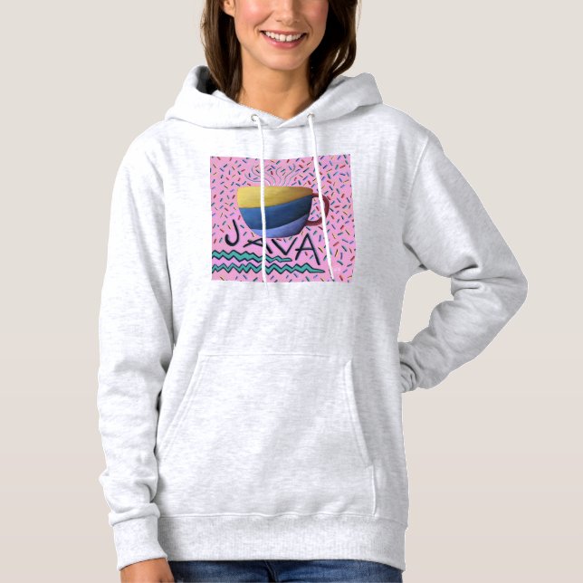 Sweat - shirt à capuche de café Java (Devant)