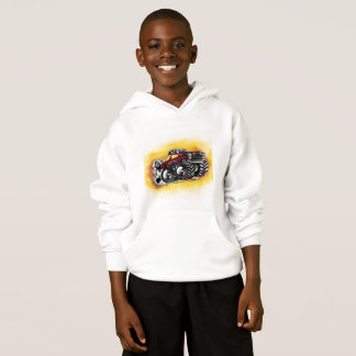 Sweat - shirt à capuche de camion de monstre pour