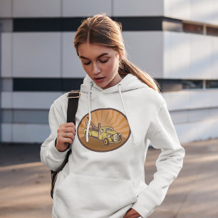 Sweat - shirt à capuche de camion de remorque