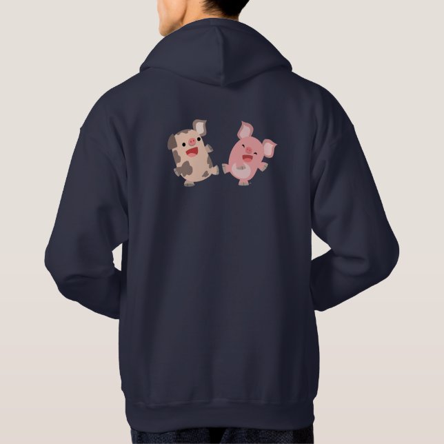Sweat - shirt à capuche de caricatures de Cute Dan (Dos)