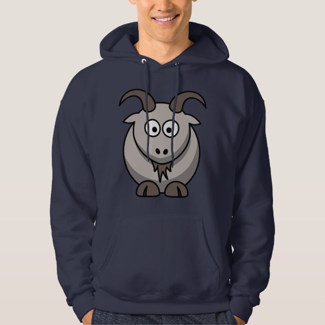 Sweat - shirt à capuche de chèvre de bande (Devant)