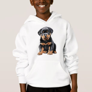 Sweat - shirt à capuche de chiot Rottweiler pour e
