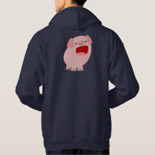 Sweat - shirt à capuche de cochon chantant un joli