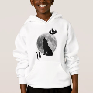 sweat - shirt à capuche de conception de loup de n