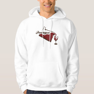 Sweat - shirt à capuche de conception de vin de