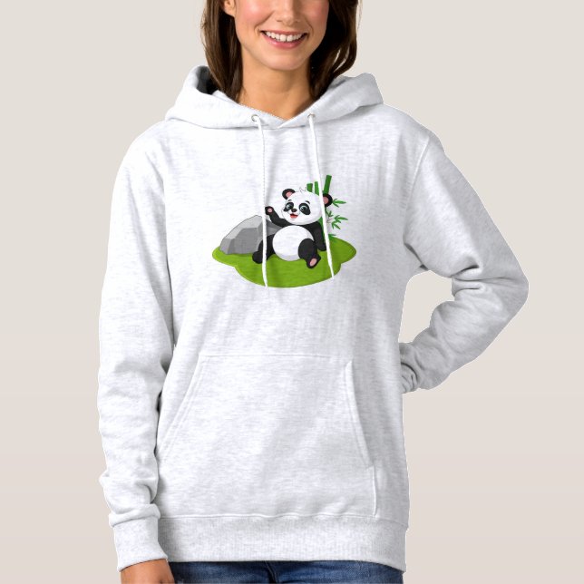Sweat - shirt à capuche de conception Panda (Devant)