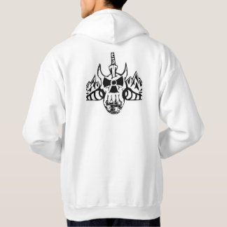 Sweat - shirt à capuche de crâne de logo