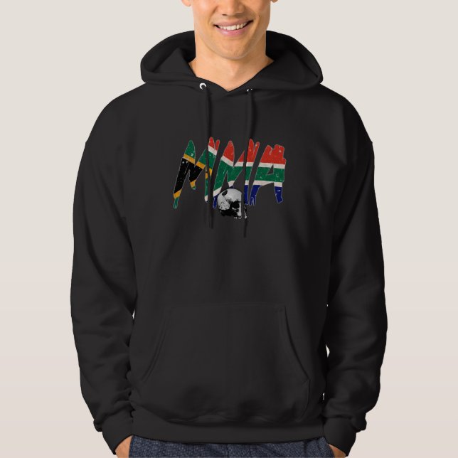 Sweat - shirt à capuche de crâne de MIXED MARTIAL (Devant)