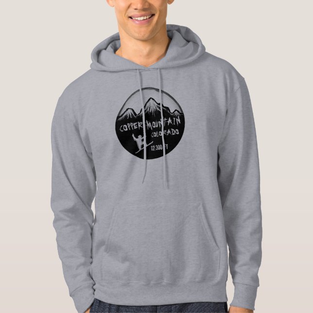 Sweat - shirt à capuche de cuivre d'art de surf (Devant)