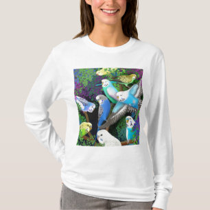 Sweat - shirt à capuche de dames de perruches de