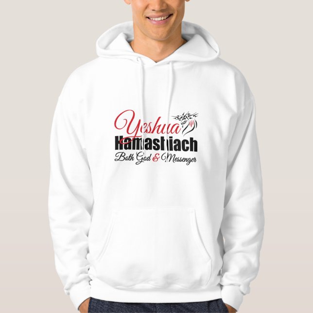 Sweat - shirt à capuche de Dieu et de messager de (Devant)