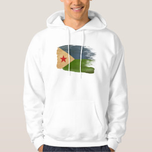 Sweat - shirt à capuche de drapeau de Djibouti