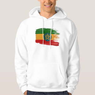 Sweat - shirt à capuche de drapeau de l'Ethiopie