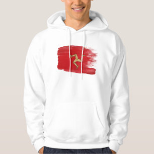 Sweat - shirt à capuche de drapeau d'île de Man