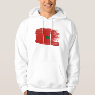 Sweat - shirt à capuche de drapeau du Maroc