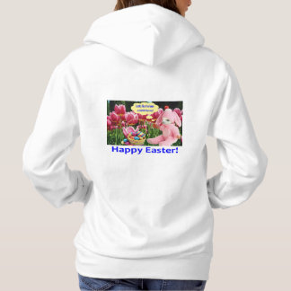 sweat - shirt à capuche de femmes. Joyeux Pâques.