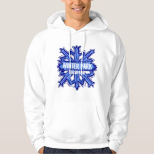 Sweat - shirt à capuche de flocon de neige d'hiver