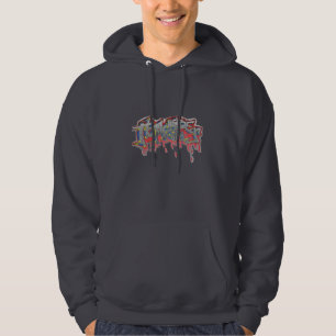 Sweat - shirt à capuche de graffiti