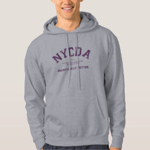 Sweat - shirt à capuche de gris de NYCDA Heather
