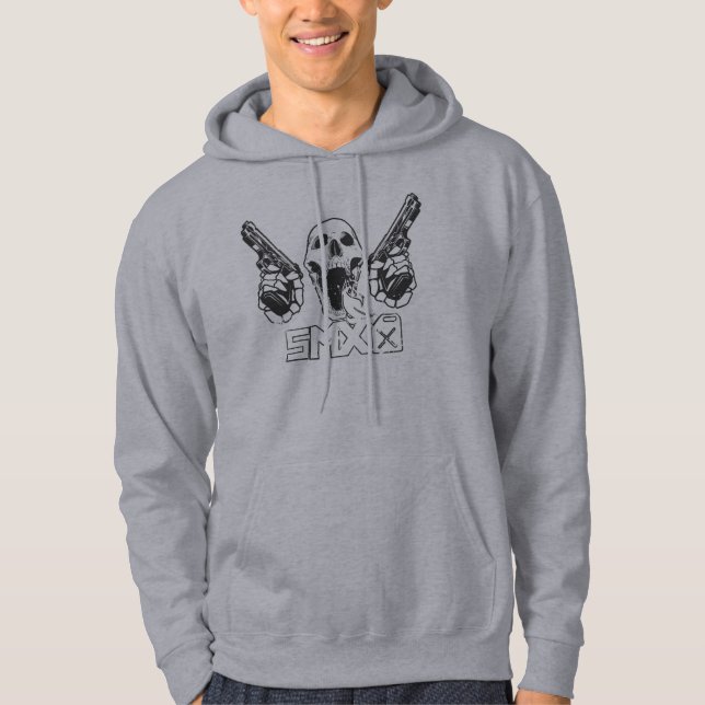 Sweat - shirt à capuche de gris de SMX (Devant)