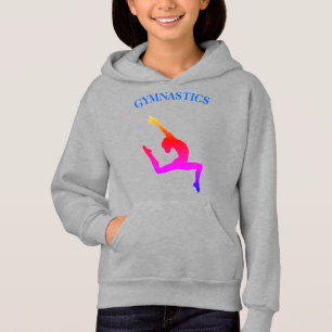 Sweat - shirt à capuche de gymnastique Leap Arc-en