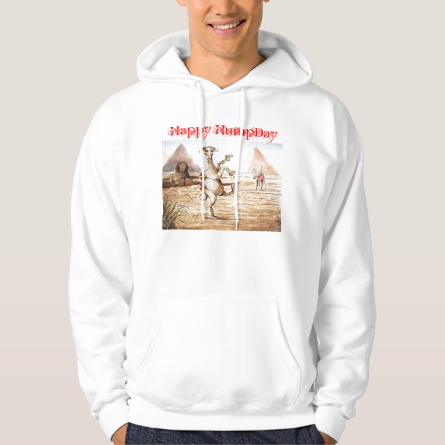 Sweat - shirt à capuche de HumpDay de chameau de (Devant)