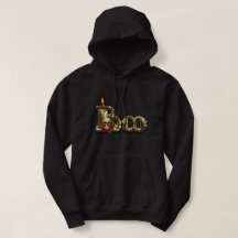 Sweat - shirt à capuche de la bougie Boo Halloween