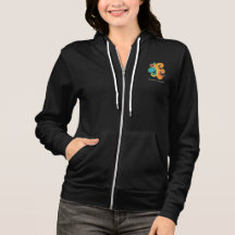 Sweat - shirt à capuche de la carte noire du logo 