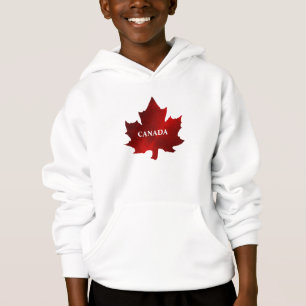 SWEAT - SHIRT À CAPUCHE de la feuille d'érable rou