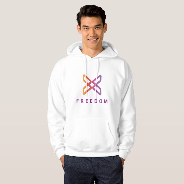 Sweat - shirt à capuche de la liberté (Devant entier)