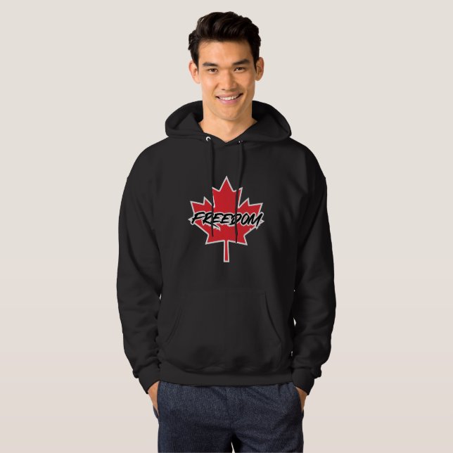 Sweat - shirt à capuche de la liberté du Canada (Devant entier)