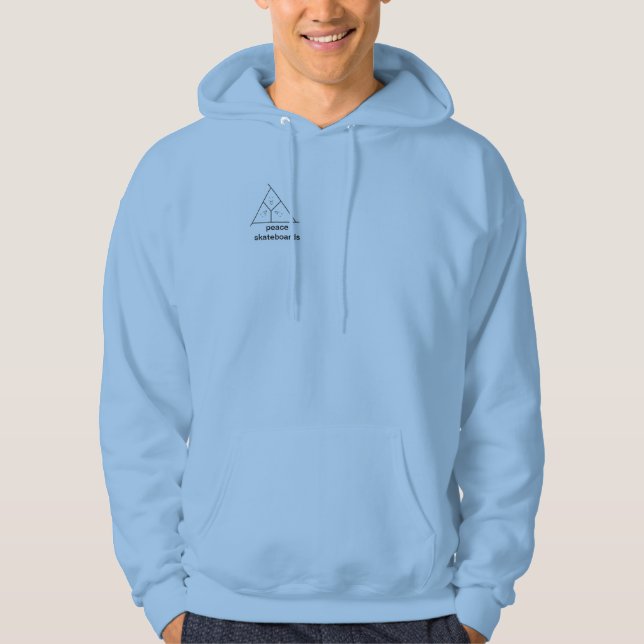Sweat - shirt à capuche de la paix (Devant)