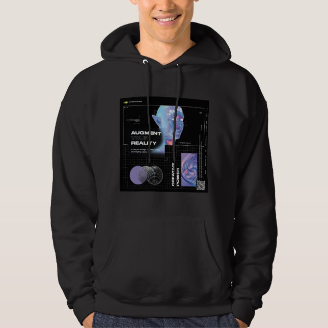 Sweat - shirt à capuche de la réalité augmentée (Devant)