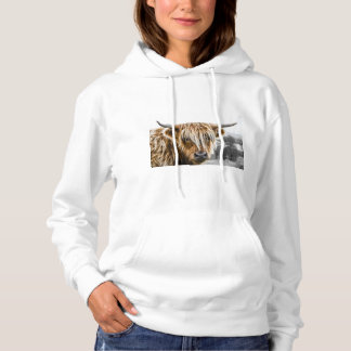 Sweat - shirt à capuche de la vache de Highland