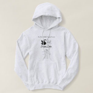 Sweat - shirt à capuche de lac swan des femmes