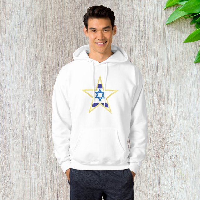 Sweat - shirt à capuche de l'étoile d'or Israël (Créateur téléchargé)