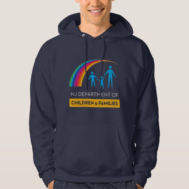 Sweat - shirt à capuche de logo DCF Pride Rainbow (Devant)