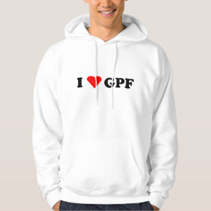 Sweat - shirt à capuche de logo de GPF