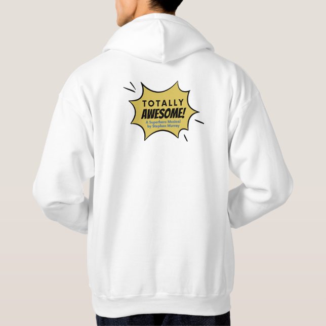 Sweat - shirt à capuche de logo totalement génial (Dos)
