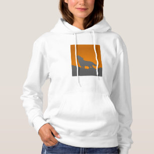 Sweat - shirt à capuche de loup d'hurlement