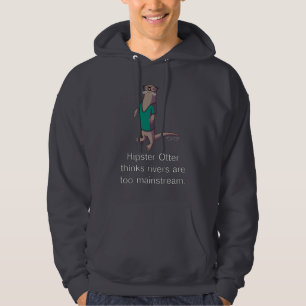 Sweat - shirt à capuche de loutre de hippie
