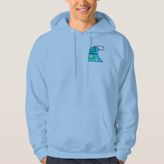 Sweat - shirt à capuche de maman avec des images (Devant)