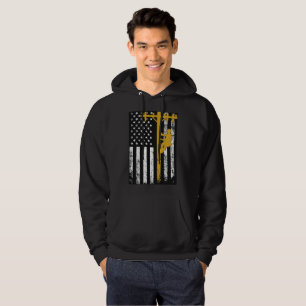 Sweat - shirt à capuche de monteur de lignes