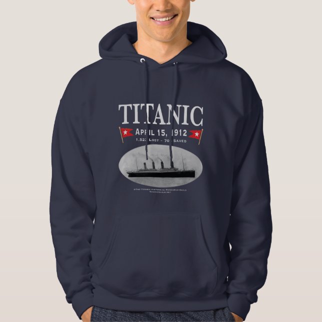 Sweat - shirt à capuche de navire fantôme Titanic (Devant)