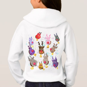 Sweat - shirt à capuche de Noël Reindees
