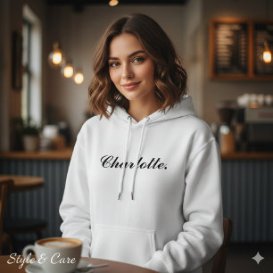 Sweat - shirt à capuche de nom personnalisé classi