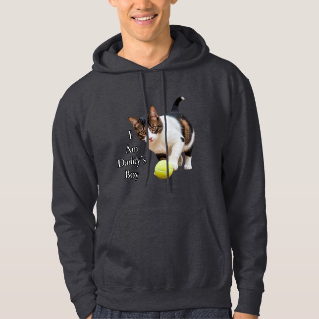 Sweat - shirt à capuche de papa de chat (Devant)